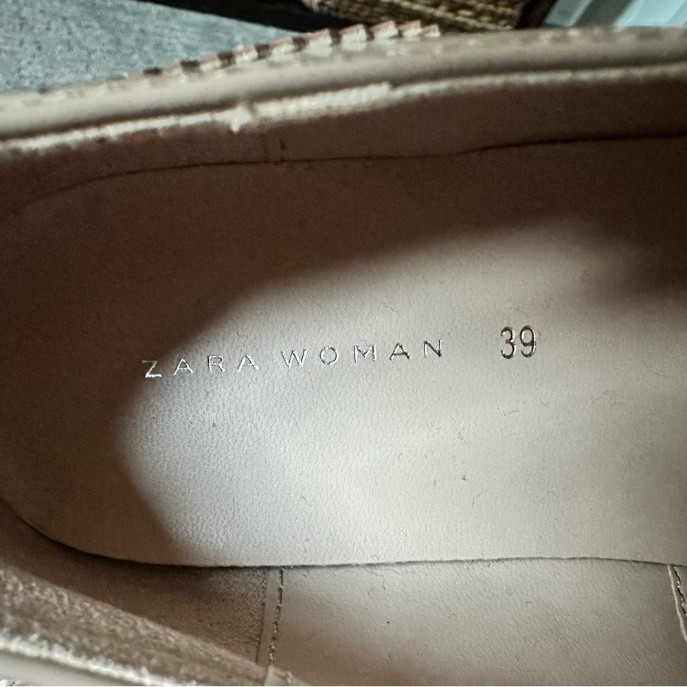 Sz 8 (39) ZARA Detachable Fringe Shoes - Picture 6 of 8